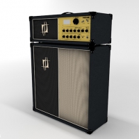 音箱（扩音器）C4D模型 Amp 3d model