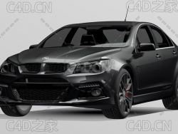 霍顿汽车2015款C4D汽车模型下载