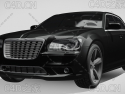 克莱斯勒300s豪华汽车轿车2013款C4D汽车模型下载