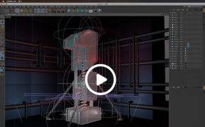 C4D金属文字建模渲染