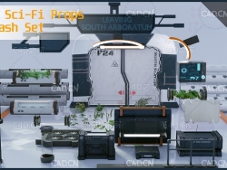 30多个科幻模型合集 ArtStation Marketplace – 30+ Sci-Fi Props Kitbash set