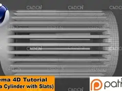 C4D气缸切片建模视频教程MODEL A CYLINDER WITH SLATS (Cinema 4D Tutorial)
