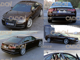 奥迪A8汽车C4D模型 Audi A8 2014 - 3D Model