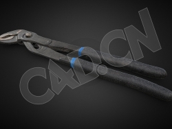 管钳钢钳C4D模型