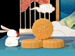 中秋月饼模型快来下载