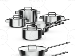 不锈钢厨具套装汤锅炒菜锅蒸锅 Iittala cookware set