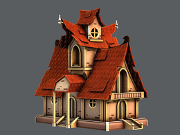 卡通游戏房屋3D模型 Cubebrush – House Cartoon V02