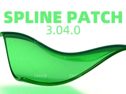 C4D样条线生成曲面建模插件中文汉化版Spline Patch 3.04.0