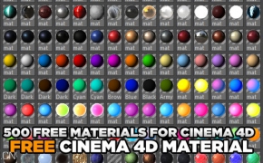 2014新版500个C4Dfree材质合集 500 FREE MATERIALS FOR CINEMA 4D