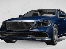 梅赛德斯迈巴赫s560汽车豪华轿车2019款C4D汽车模型下载