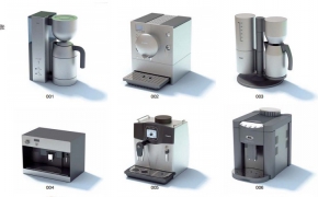 厨房卫生间电器3D模型 The kitchen and bathroom appliances