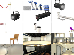 50个C4D会议会场模型预设合集 The Pixel Lab – Events and Venues Pack For C4D