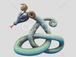 C4D恶魔龙蛇神话怪物模型下载