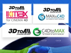 C4D插件三剑客合集 3DToAll Plugins For Cinema4D（IKMAX-C4D MaxToC4D C4DToMax）