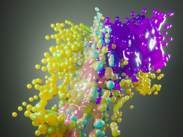 C4D Corona彩球粘连动画 融球动画工程