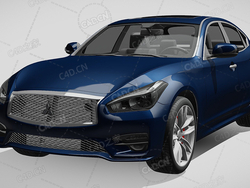 三菱家用汽车轿车2018款C4D汽车模型下载