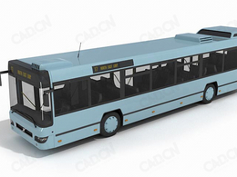 公交车C4D模型 Bus 3d model