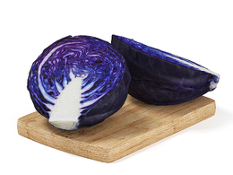 切开的半块紫包菜紫甘蓝蔬菜C4D模型下载