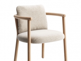 B&B意大利赫里O木质椅3D模型素材下载Heri O Wood Chair by B&B Italia
