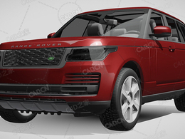 路虎揽胜越野车2018款C4D汽车模型下载