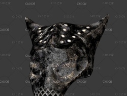 鹰面具 战士盔甲面具3D模型