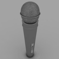 麦克风3D模型 MICROPHONE HANDHELD