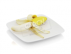 C4D去皮香蕉水果模型 Peeled banana
