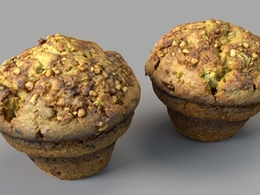 英格兰式松饼 杯状小松糕C4D模型 Muffin 3d model