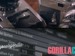 GSG灰猩猩C4D摄像机动画模拟插件 GreyscaleGorilla GorillaCam V1.0151 For Cinema 4D