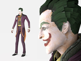 小丑表演者C4D绑定模型 Joker para
