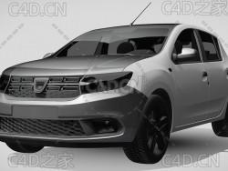 达契亚·桑德罗SUV越野汽车2019款C4D汽车模型下载