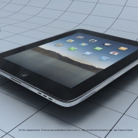 苹果ipad平板电脑C4D模型 Apple iPad C4D Model