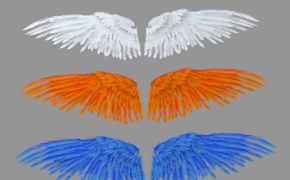 天使之翼-翅膀C4D模型 wings