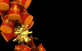 新年喜庆鞭炮3D模型（带贴图和动画）/MAX模型