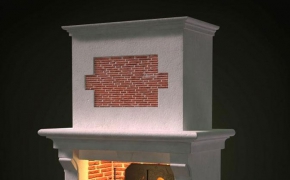 木炭壁炉C4D模型 Charcoal fire 3d model