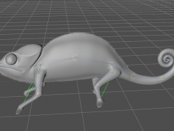 变色龙 C4D 动物模型