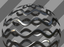 C4D金属波浪网格 Wave grid 0003