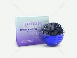 卡地亚蓝风铃香水瓶C4D模型FranckOliver