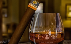 Whisky and Cigar for C4D