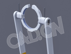 C4D数字城市未来城市科幻架子模型