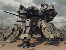科幻机甲机器人3D模型(MAX/OBJ) CGTrader – Creation kit and Mecha