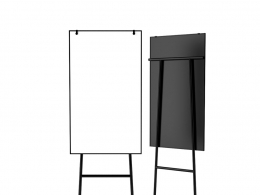 林特克斯移动翻页白板3D模型素材下载One Mobile Flip Chart by Lintex