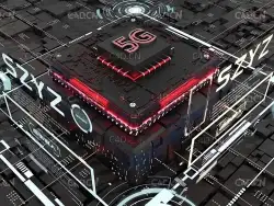 C4D科技场景建模 C4D电子时代设计炫酷效果图