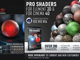 AK大神出品的C4D材质球200个 Videocopilot Pro Shaders for C4D