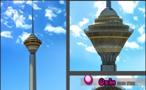 德黑兰-米拉德塔3D模型 Milad Tower 3D Model_3D max 2011+Vray 2