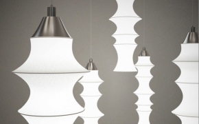 时尚竹节吊灯C4D模型 Lampada Falklanf Bruno Munari