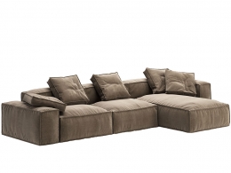 博纳尔多花生B双座一休沙发3D模型素材下载Peanut B Sofa 2 Seats 1 Lounge by Bonaldo