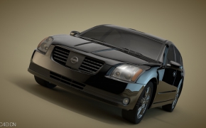 日产汽车C4D模型 Nissan Altima