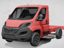 欧宝movano板车卡车货车运输车辆汽车3000-2022款C4D汽车模型下载