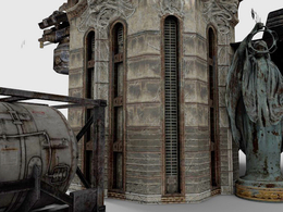 225套C4D《战争机器3》房屋建筑游戏模型 Gears of War 3